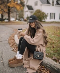 tenue avec ugg camel