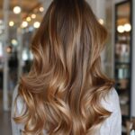 balayage miel doré marron glacé