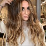 balayage miel doré marron glacé