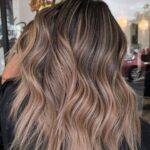 balayage blond sur brune