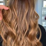 balayage miel doré marron glacé