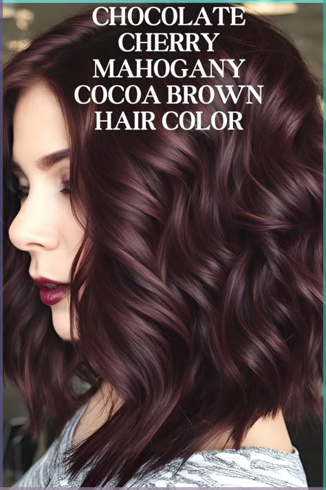 cheveux rouge cerise