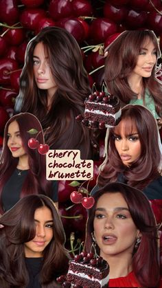 cheveux couleur cerise