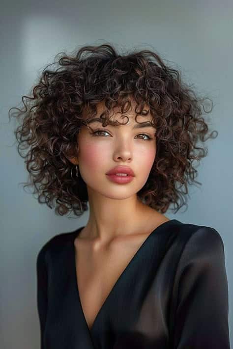 coupe cheveux fris&eacute;s femme