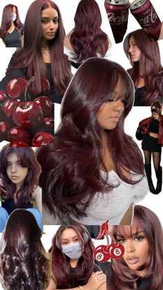 cheveux couleur cerise