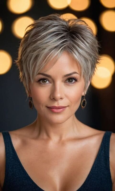 moderne coupe courte femme