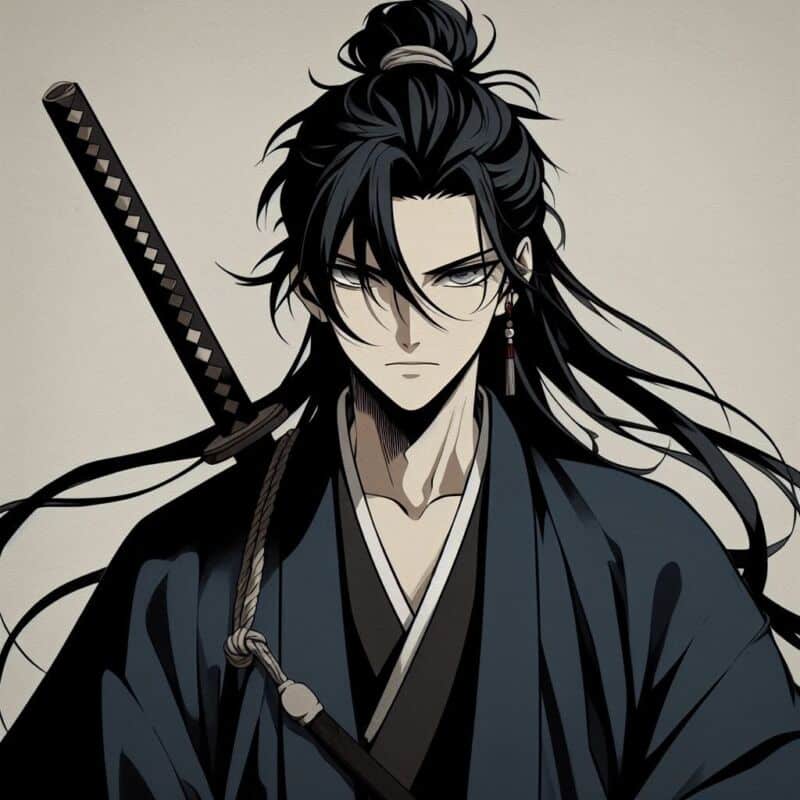 coupe de cheveux samouraï