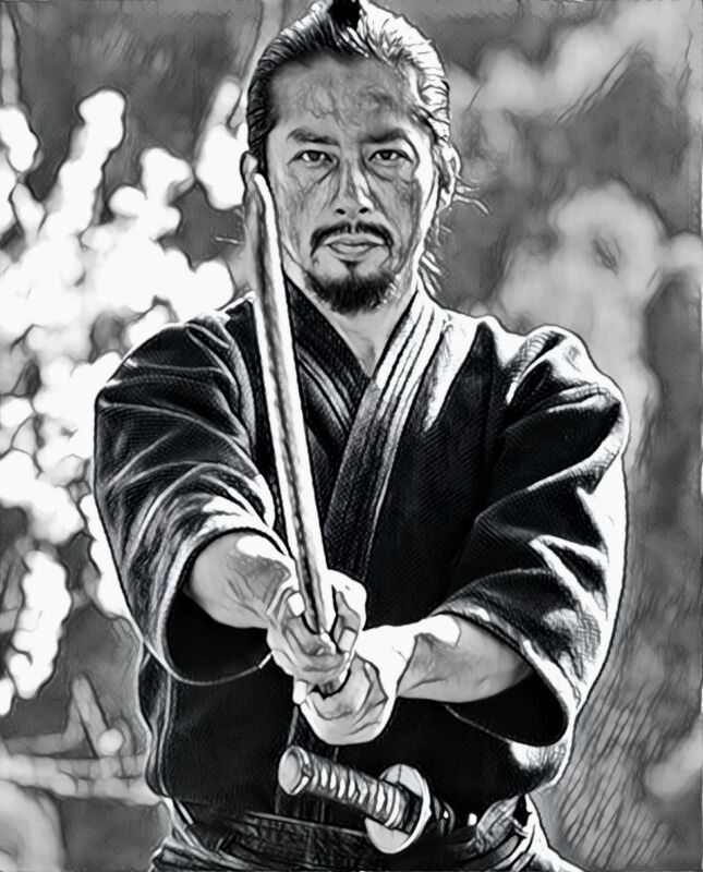 coupe cheveux longs homme samouraï