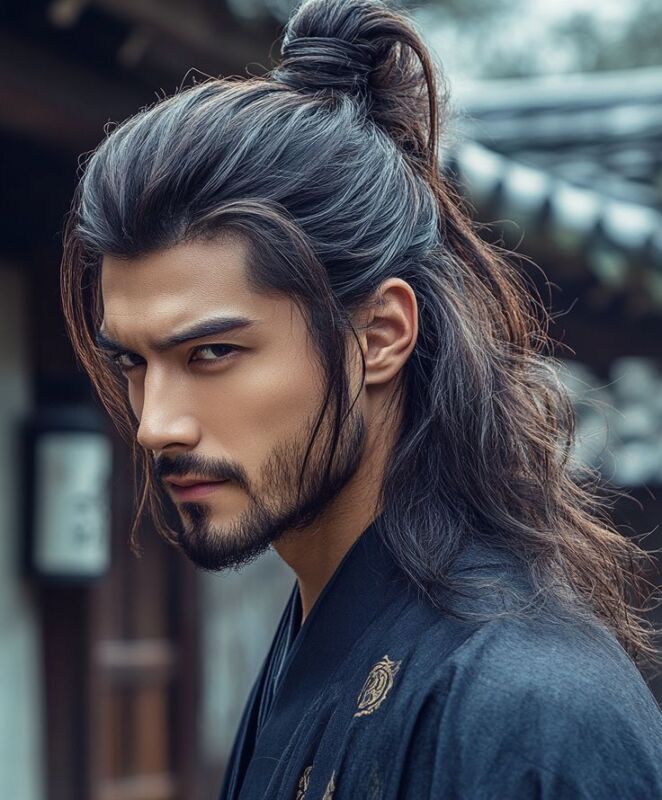 coupe de cheveux samouraï