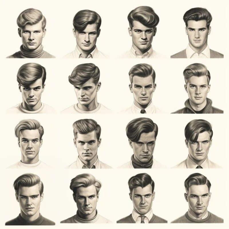 coiffure rétro homme