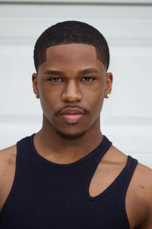 dégradé afro homme