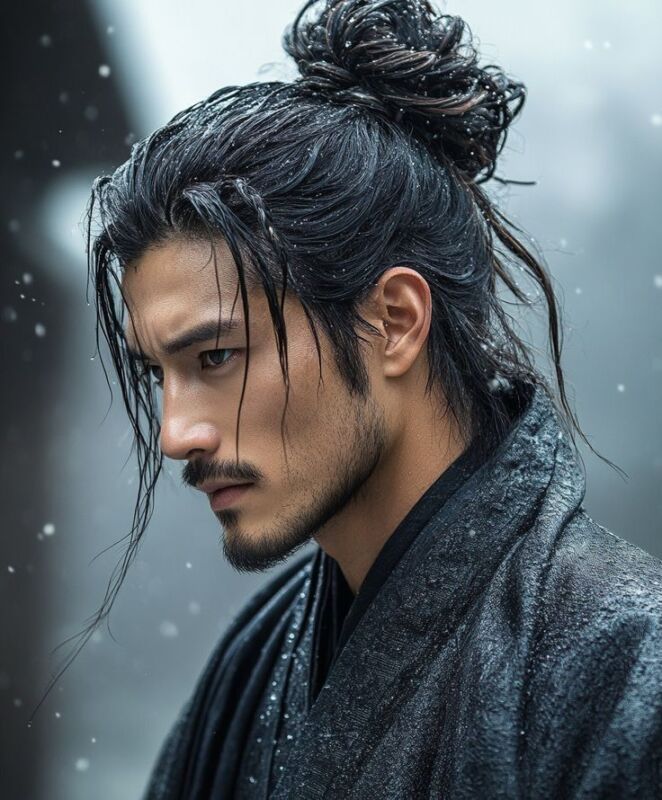 coupe de cheveux samouraï