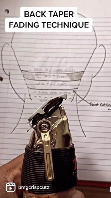 différence fade taper