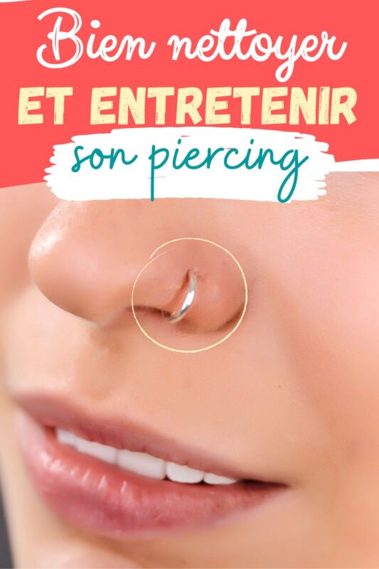 Cicatrisation nez piercing soins