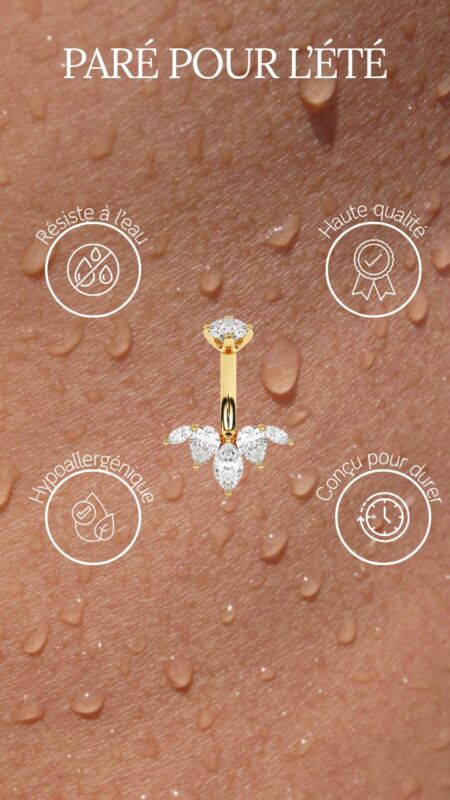 Cicatrisation rapide nombril piercing