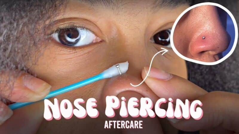 Soins post-piercing nez